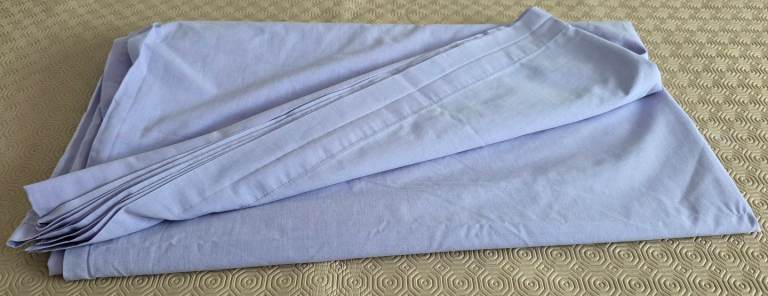 Lilac Double Flat Sheet 88" / 224cm wide, excellent condition 