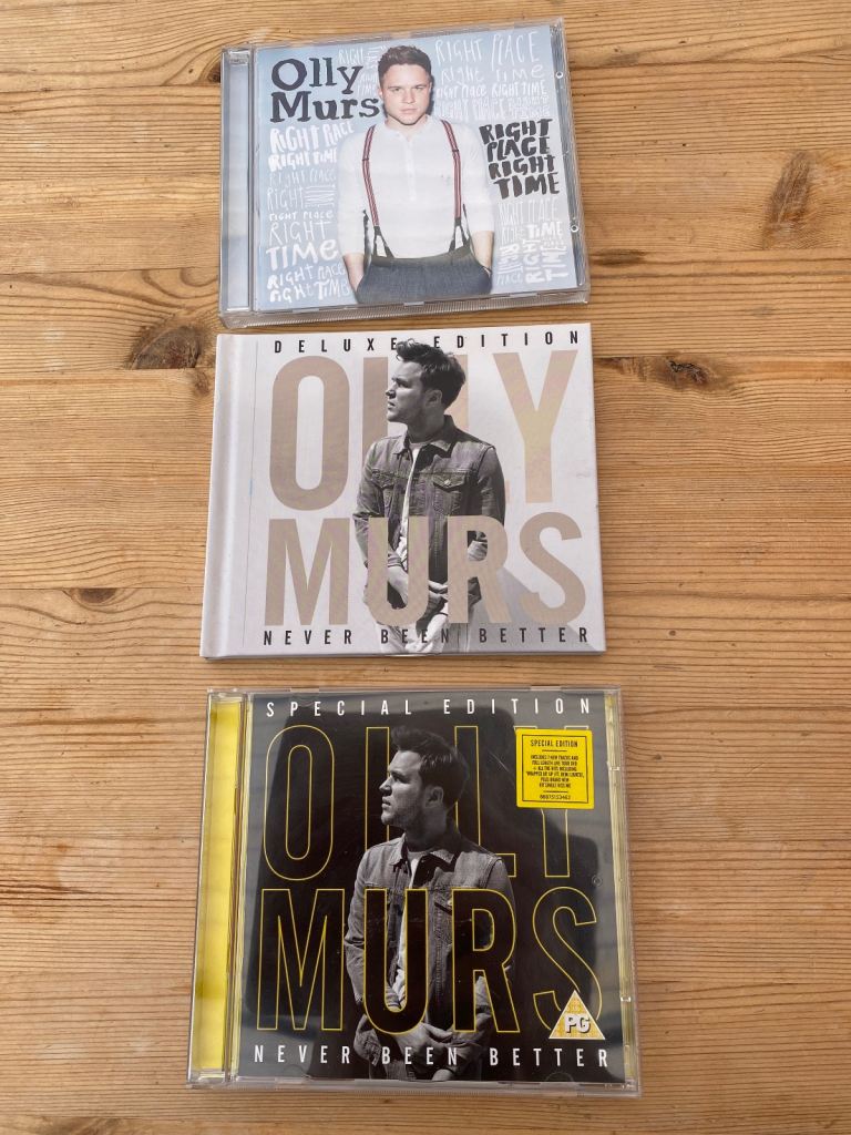 Olly Murs cds x 3. Excellent condition. £2 each. Will post or collect from tq2