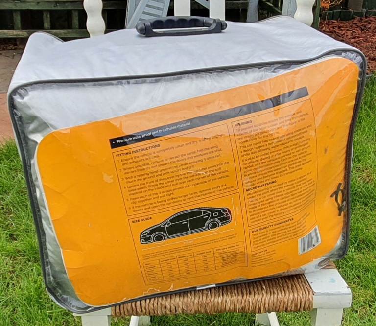 Halfords All-Season Medium Size Car Cover in nearly-new condition.