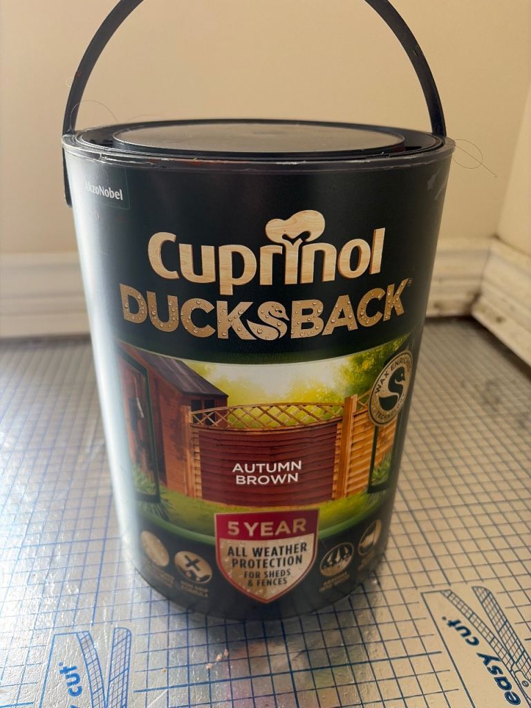 Cuprinol Ducksback Autumn Brown Fence Paint 
