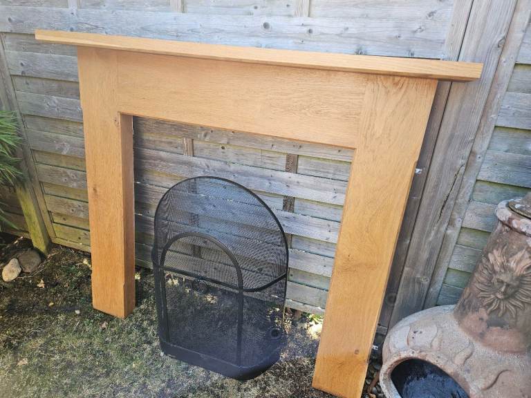 Solid Wood Fire Surround – Excellent Condition