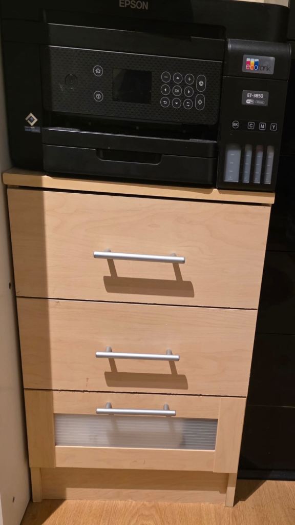 image for 3 drawer bedside table 