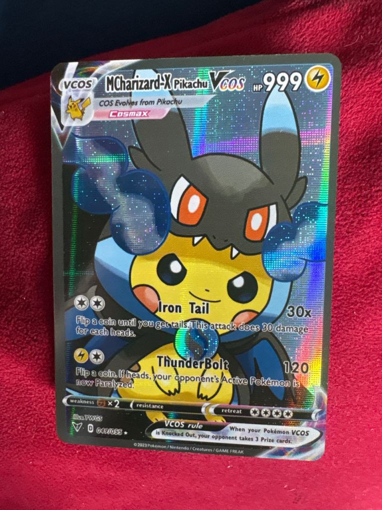 MCharizard-X Pikachu VCOS Pokemon Card - HP 999