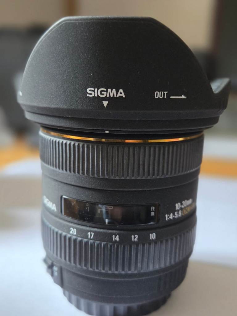 Sigma EX 10/20 mm 1.4-5.6 DC HSM lens 