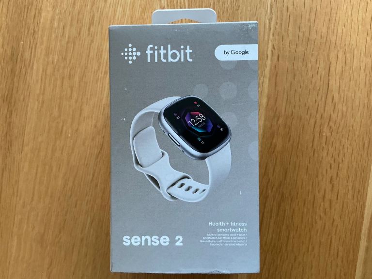 Fitbit Google Sense 2 Smartwatch - Lunar White/Platinum