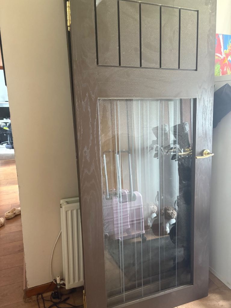 Wooden Internal Doors x 9 (mixture of solid doors and ones with glass panels) – Good Condition