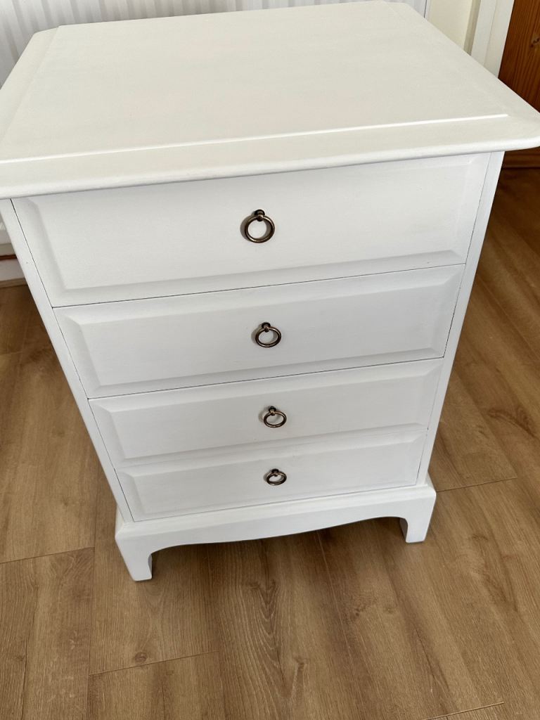 Stag White 4-Drawer Bedside Table