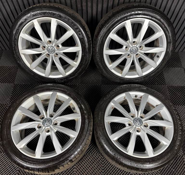 17'' GENUINE VW GOLF GT DIJON MK7 MK8 MK6 ALLOY WHEELS TYRES ALLOYS CADDY