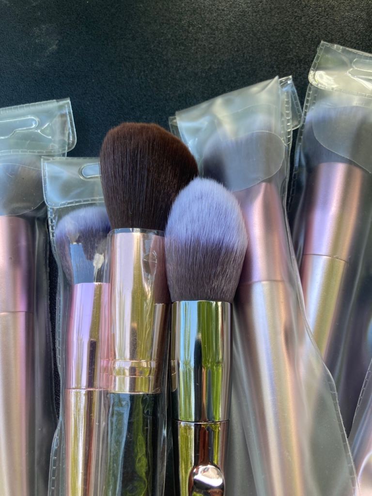 New Pink Makeup Brush Set – Soft Bristles, Individually Wrapped
