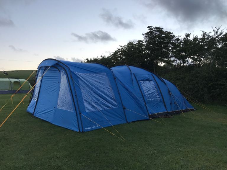 Voyager Elite 6 Tent – Large Blue Family Tent with Extra Porch