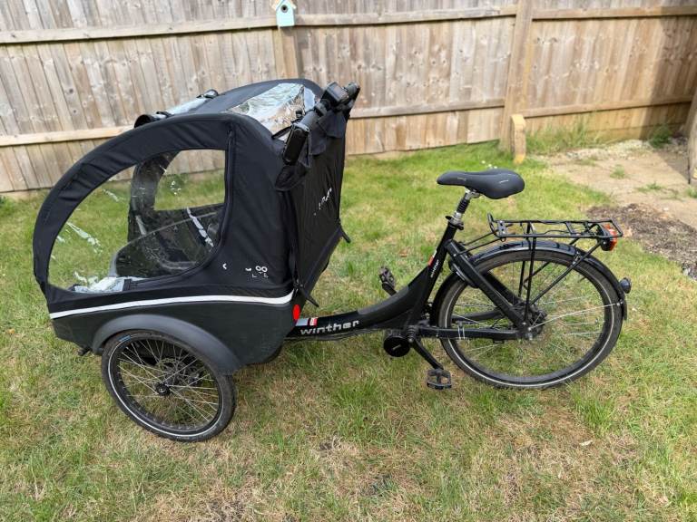 Winther Kangaroo Lite Electric Cargo Bike Black
