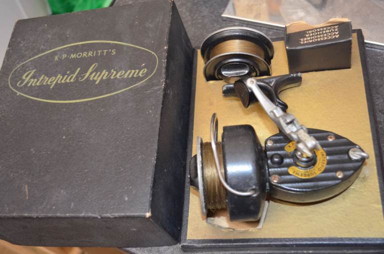 I'd consider a swap Vintage K P Morritt’s Intrepid SUPREME Fishing Reel spare spool BOXED!!