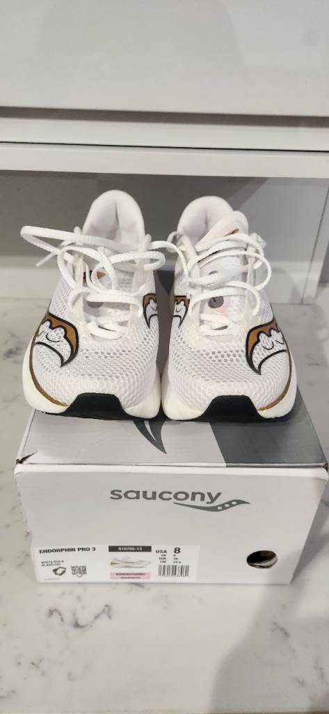 Saucony Ladies Endorphin Pro 3 White Gold UK 6, S10755-13 