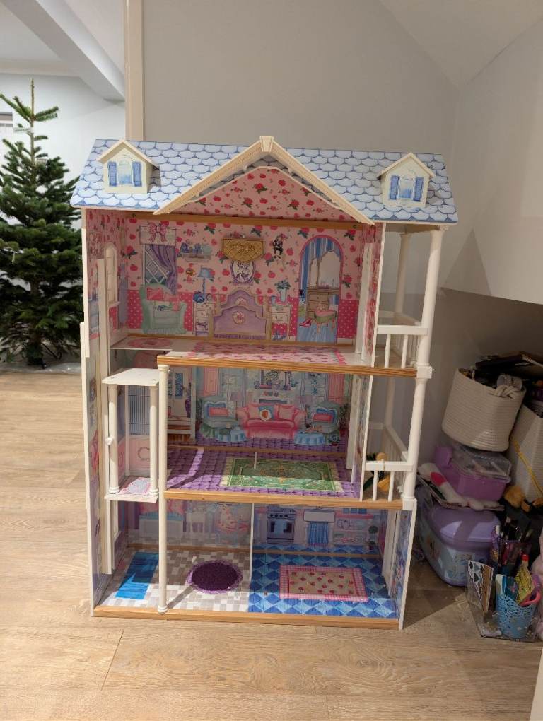 120cm Kidkraft Large Wooden Doll House 