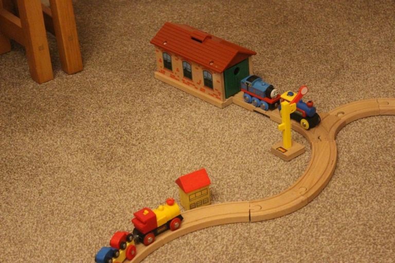  Wooden Train set and accessories 
