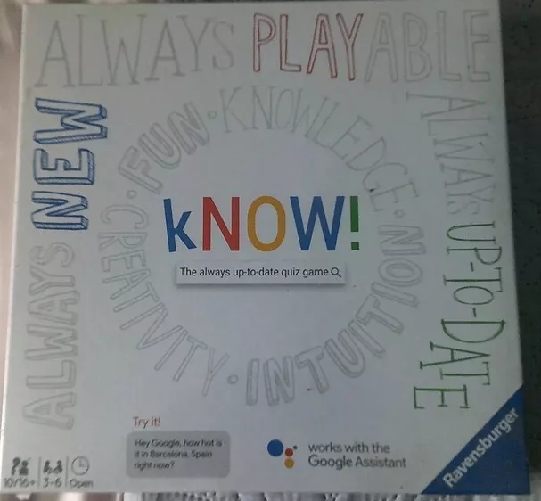 Ravensburger kNOW! quiz game powered by the Google Assistant Board Game - 26071