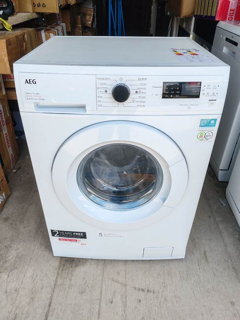 AEG LWX60846B 6000 Series 8kg/4kg Freestanding Washer Dryer 1600  White-RRP £629