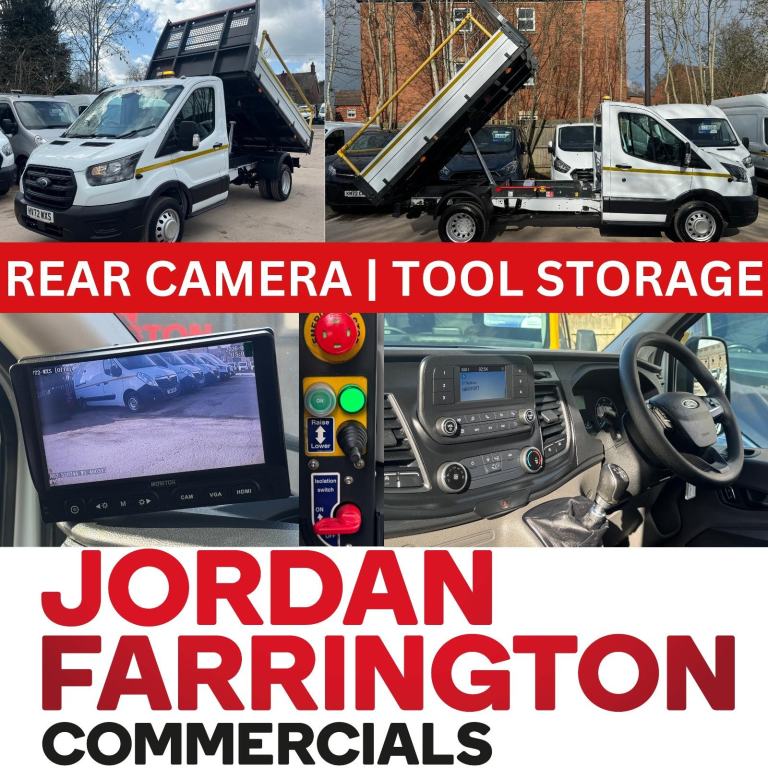 2022 72 reg FORD TRANSIT ALLOY BODY RWD DRW SINGLE CAB TIPPER WITH TOOL STORAGE