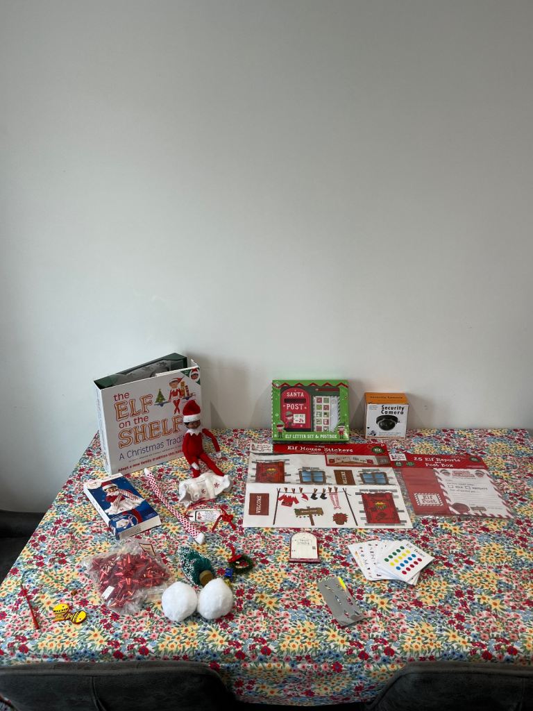 Elf on shelf with accessories 