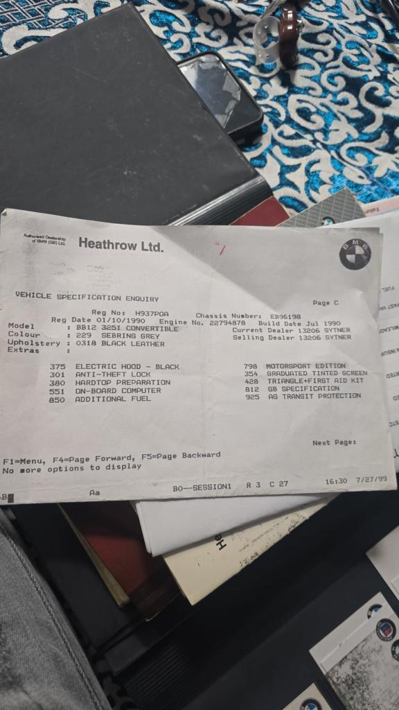 BMW E30 325I MOTORSPORT CONVERTIBLE - 1990/H 