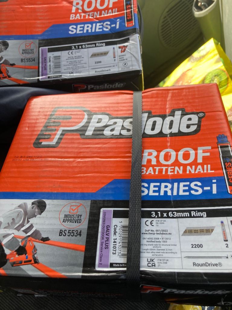 Paslode 63mm nails . Series i 