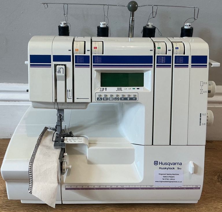 Husqvarna Huskylock 910 4 Thread Heavy Duty Overlocker-Pre-Owned-Serviced-Warranty-UK Delivery