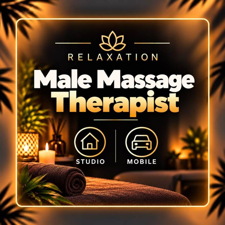 Male Massage Therapist | Studio & Mobile