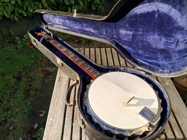 image for Beautiful vintage Clifford and Essex Regal four string banjo dated to 1919-1936