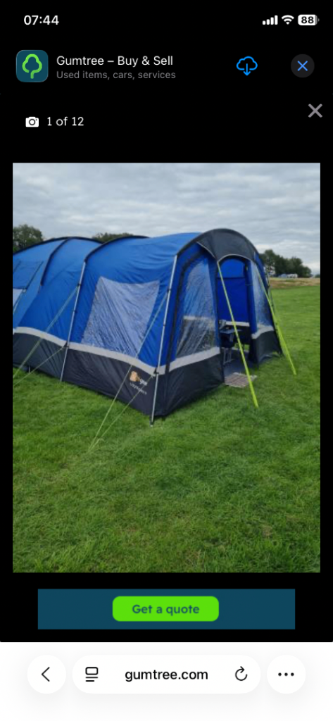 Hi gear voyager 6 tent and porch and footprint