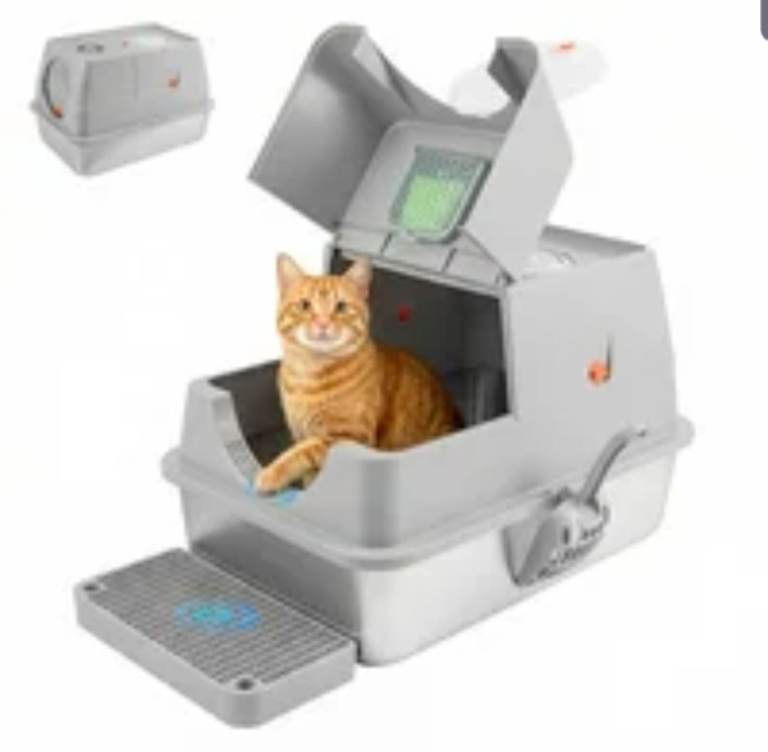 XXL Stainless Steel Cat Litter Box 