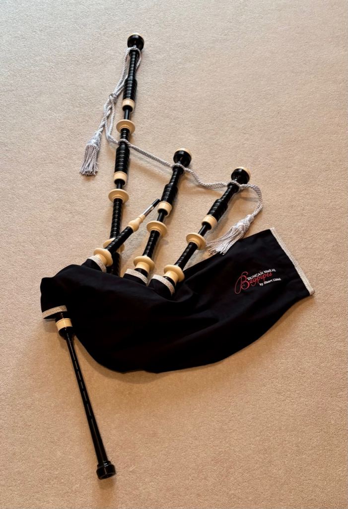Duncan MacRae SL3 Bagpipes by Stuart Liddell MBE