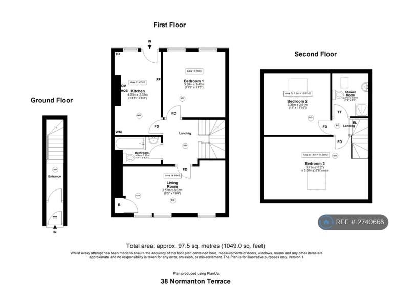 3 bedroom flat in Normanton Terrace, Newcastle Upon Tyne, NE4 (3 bed) (#2740668)