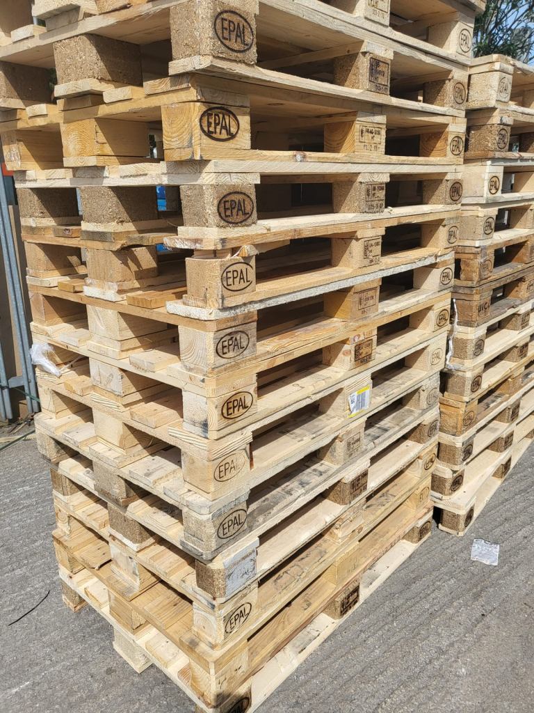 Wooden Pallets Euro 1200x800mm EPAL DIY Shipping GRADE A 