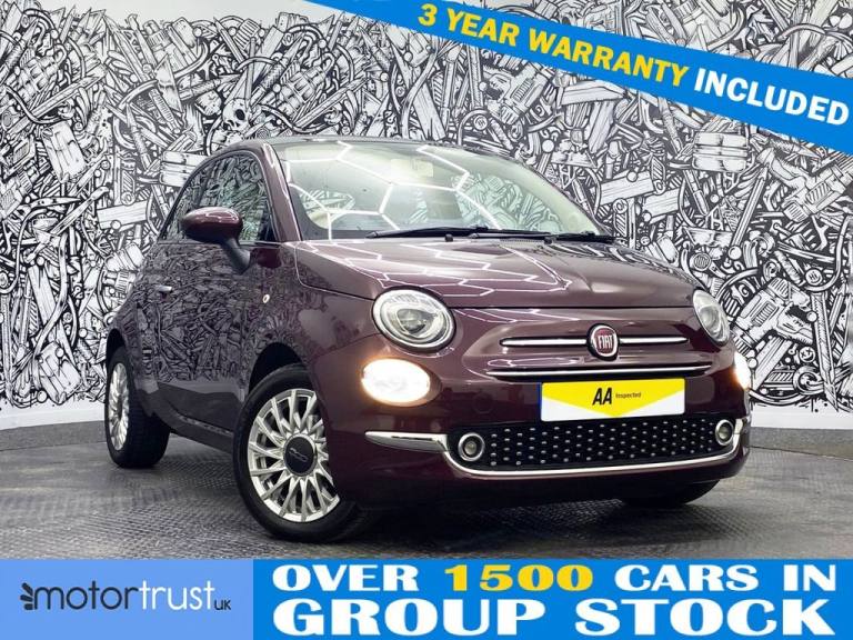 2018 Fiat 500 1.2 Lounge Hatchback 3dr Petrol Manual Euro 6 (s/s) (69 bhp) Hatchback Petrol Manual