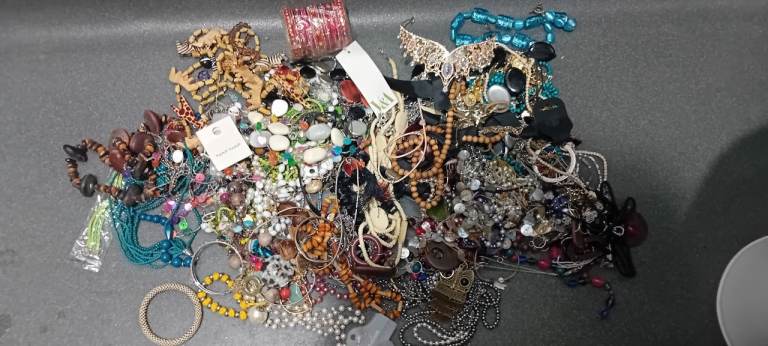 Costume jewellery lot, mostly necklaces - collection in West Hampstead only