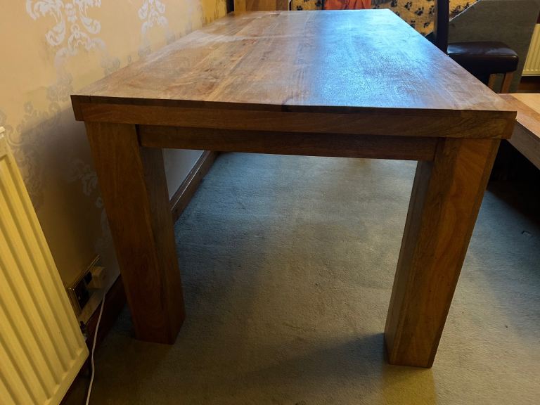 Dining table large solid wood 