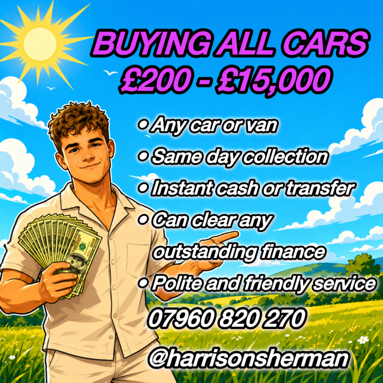 SELL MY CAR 🚗 CARS WANTED 🚗 SELL MY VAN 🚙 VANS WANTED 🚙