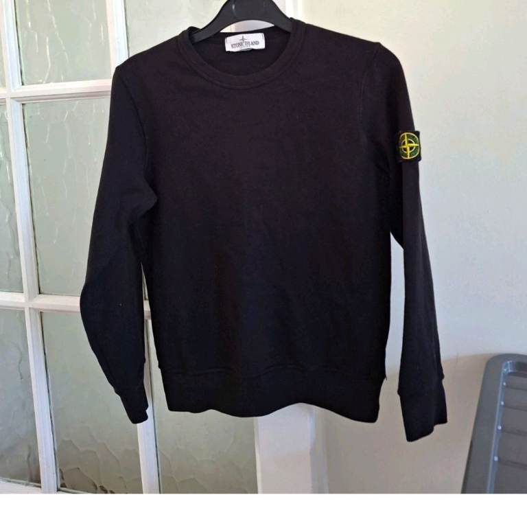 Stone Island Black Crew Neck Jumper - Brand New with Tags