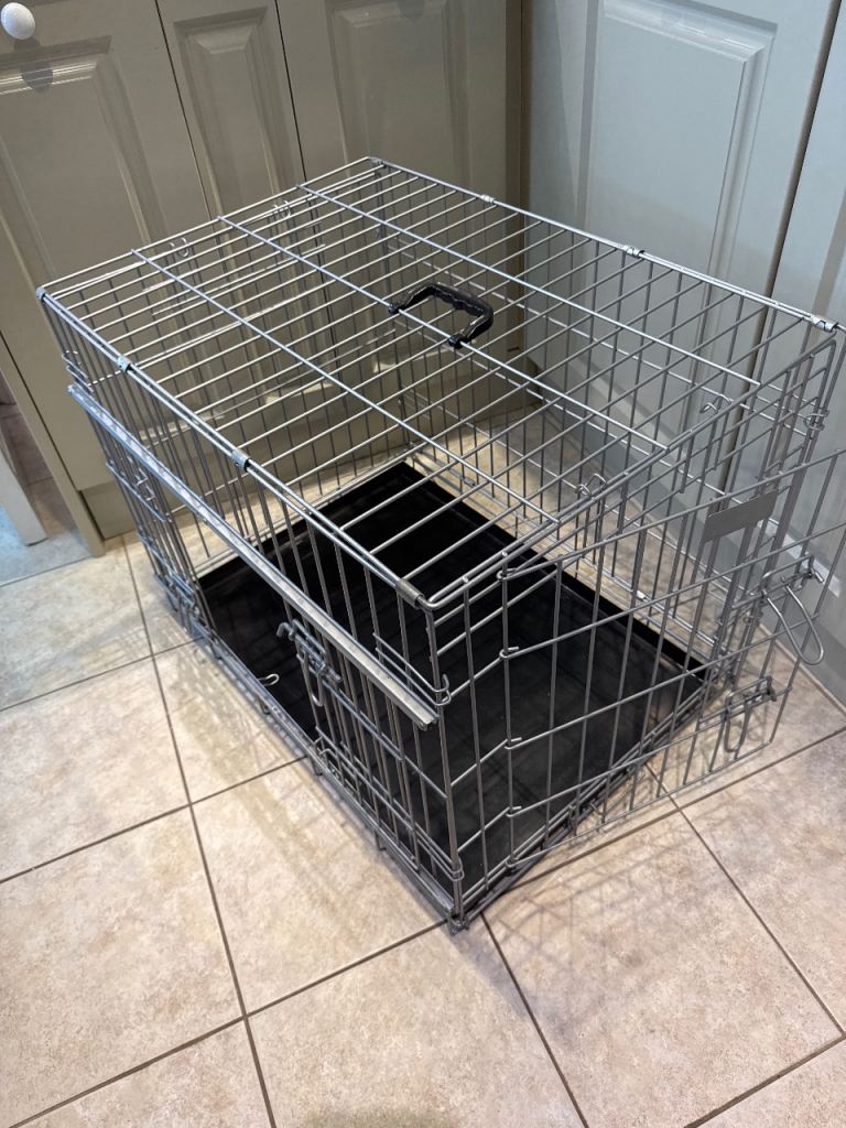 Medium size dog cage.