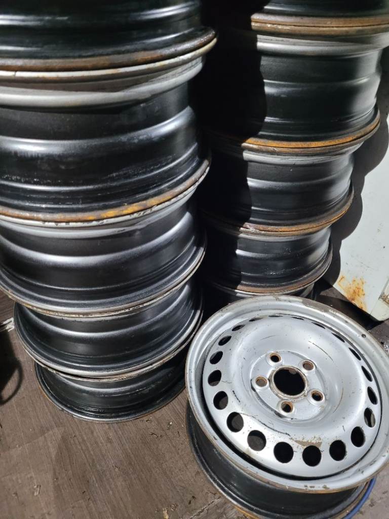 VW TRANSPORTER T5 T6 CLEAN STEEL WHEEL RIMS 5X 120PCD 