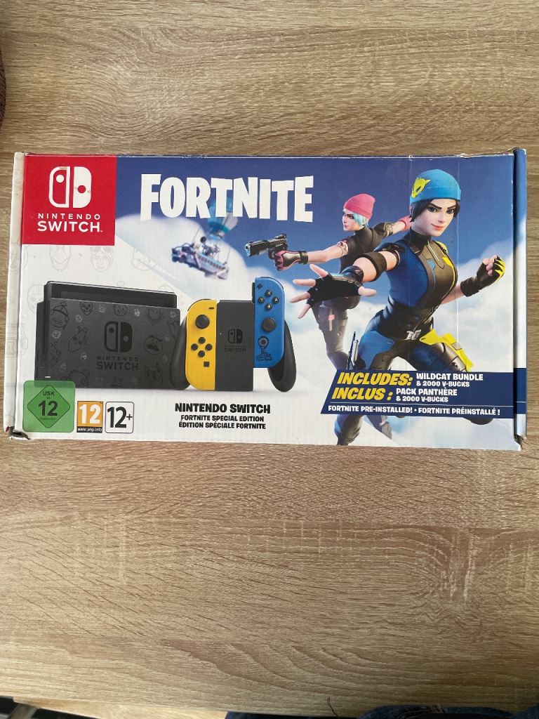 Nintendo Switch Fortnite Special Edition  Console  used