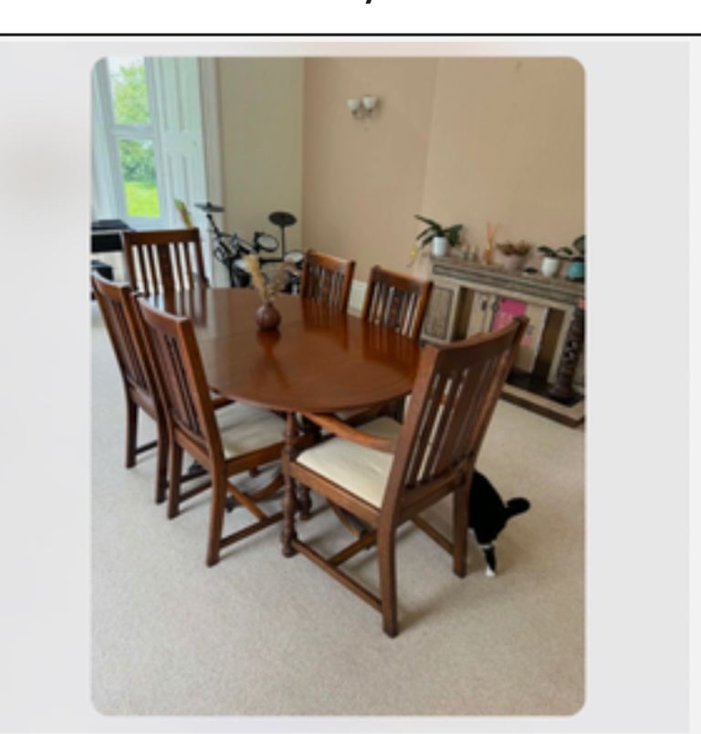 dining table 6 chairs