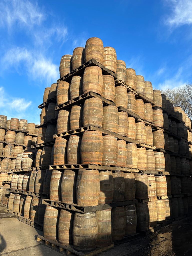 Whisky barrels 