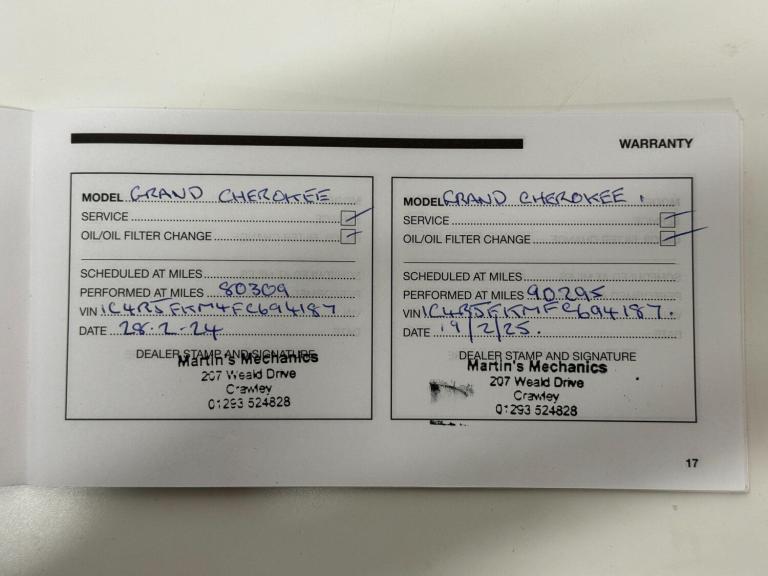 2015 Jeep Grand Cherokee 3.0 CRD Summit 5dr Auto ESTATE DIESEL Automatic