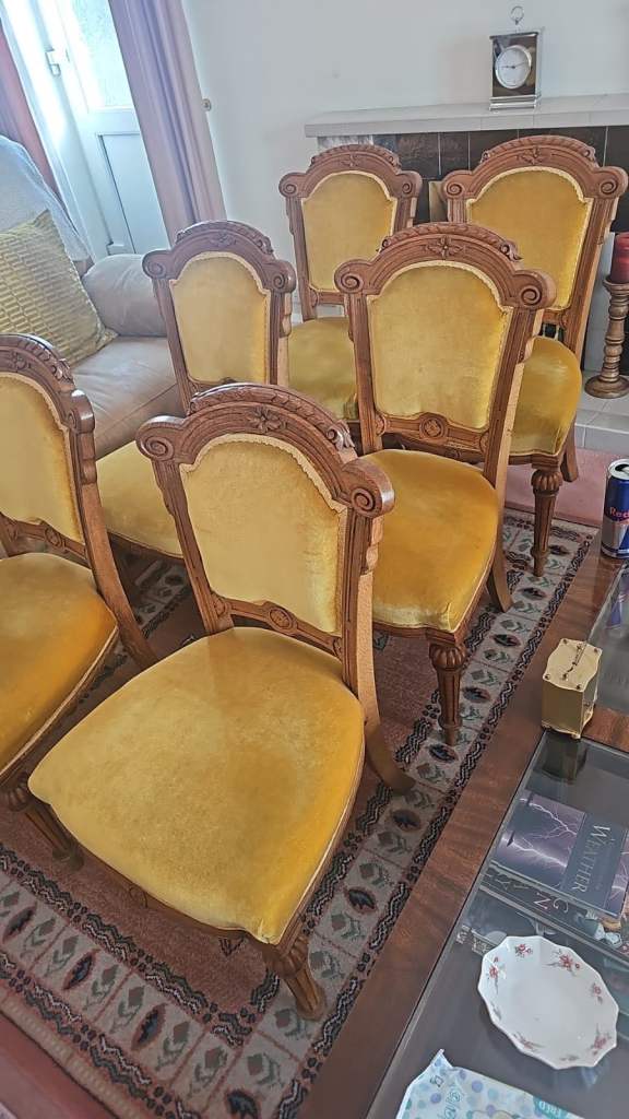 Vintage French Louis XVI-style dining chairs
