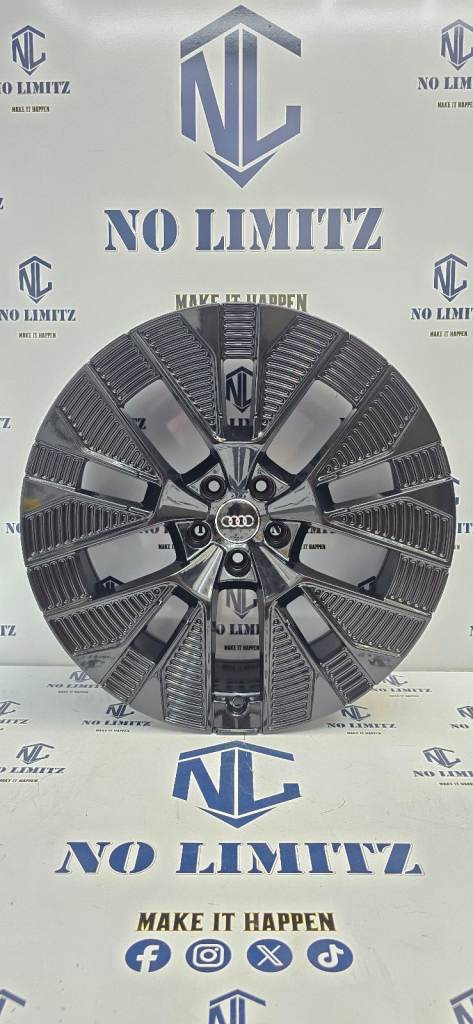 SET OF 4 BRAND NEW AUDI 21" Q8 E-TRON A6 Q4 Q7 Q8 STYLE ALLOY WHEELS 5x112 GLOSS BLACK EDITION