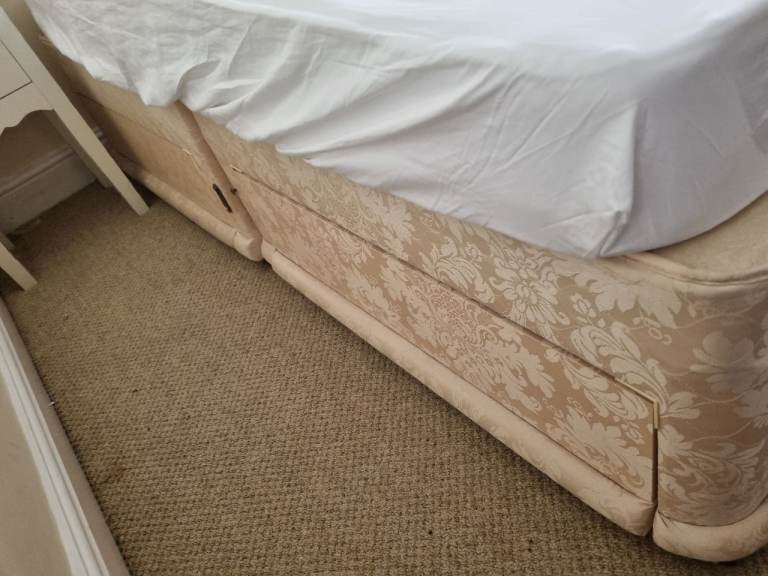 Small double bed with draws on both sides