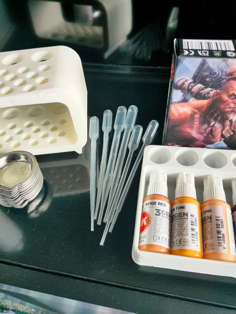 Acrylic Paint Brush Holder Thinner Mixing Cups