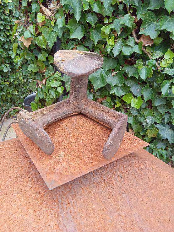 Rare Vintage Antique Unrestored Cobblers 3 Leg Cast Iron Bedford Shoe Last/Anvil