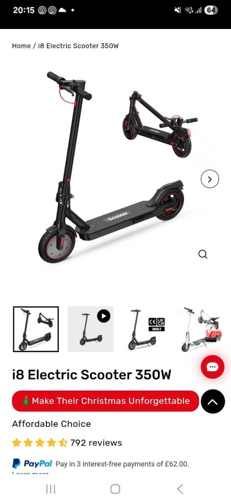 I8 electric scooter 